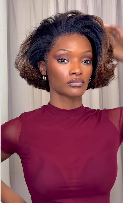 Polished Medium Bob with Shine
