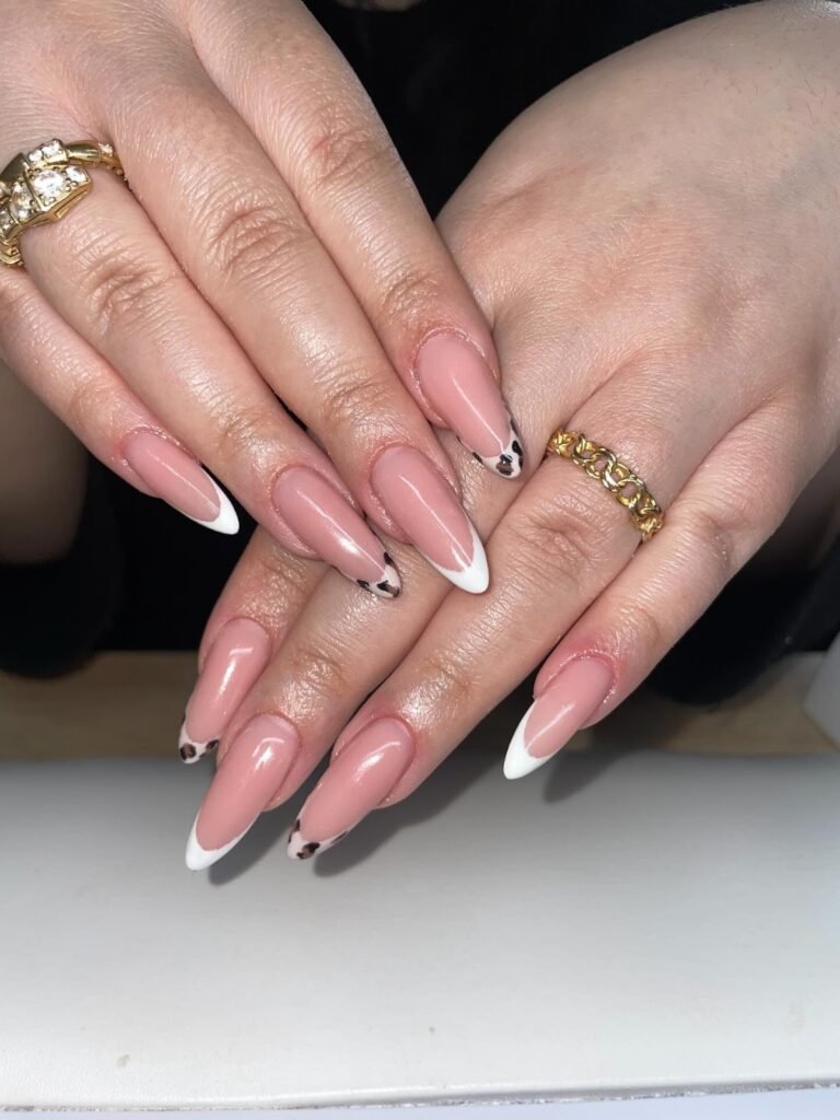 Leopard Print Almond Nails