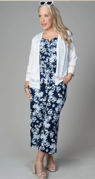 Cardigan Over Dress
