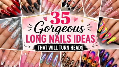 35 long nails design ideas