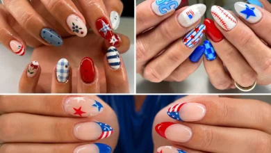 Festive 4th of July Independence Day Nail Design