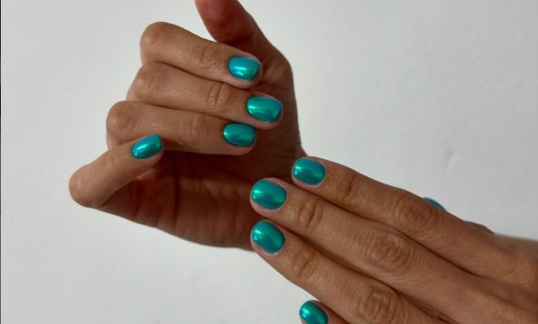Aquamarine Pearl Manicure Ideas That Shine Like the Sea