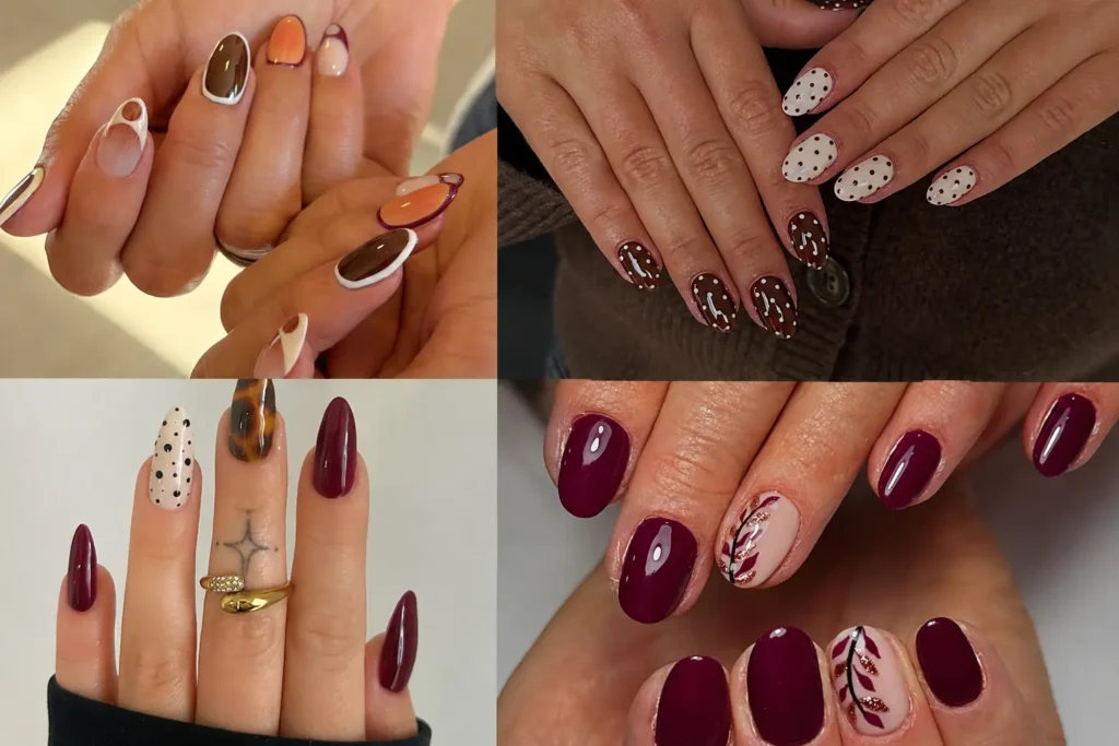 Almond Fall Nails