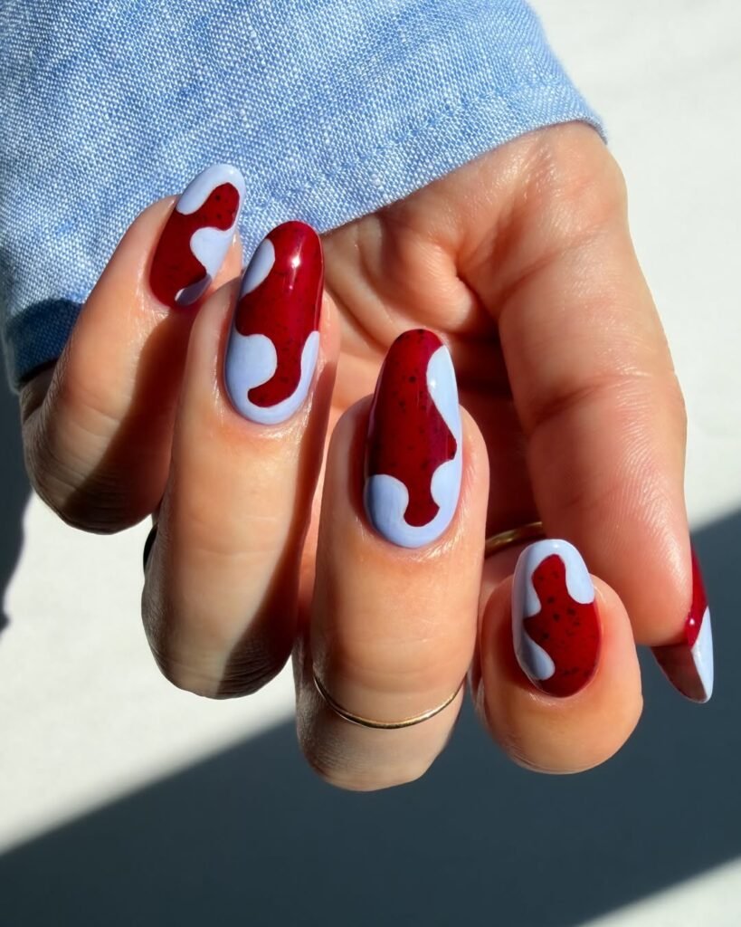 Autumn Speckle Nails