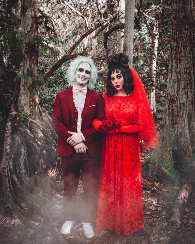 Beetlejuice and Lydia Deetz