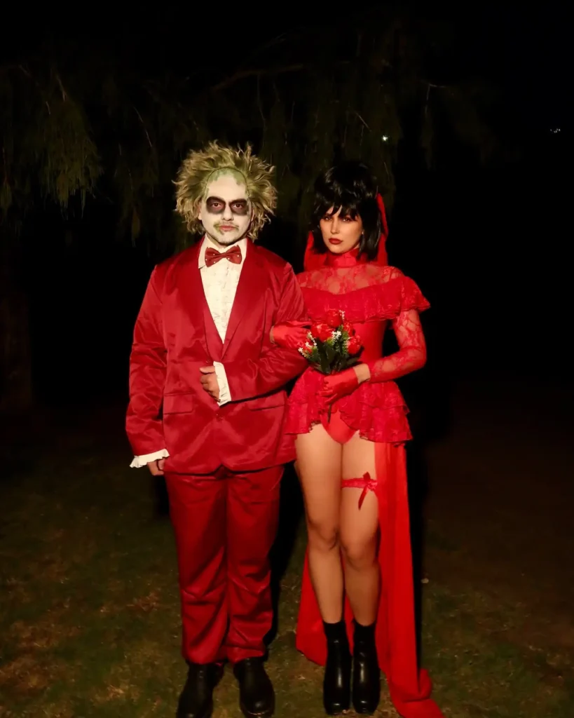 Beetlejuice and Miss Argentina Halloween Costumes