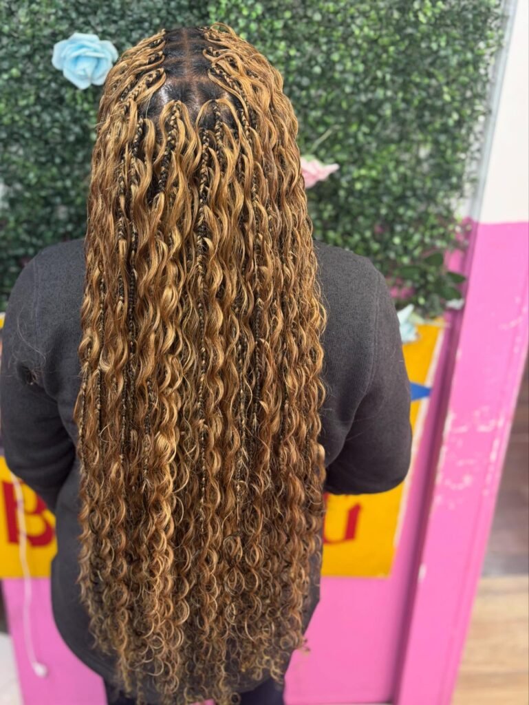 Boho Knotless Braids