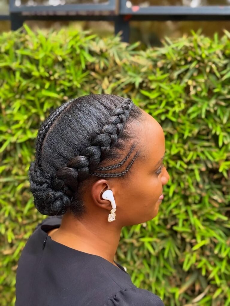 Braided Crown Updo
