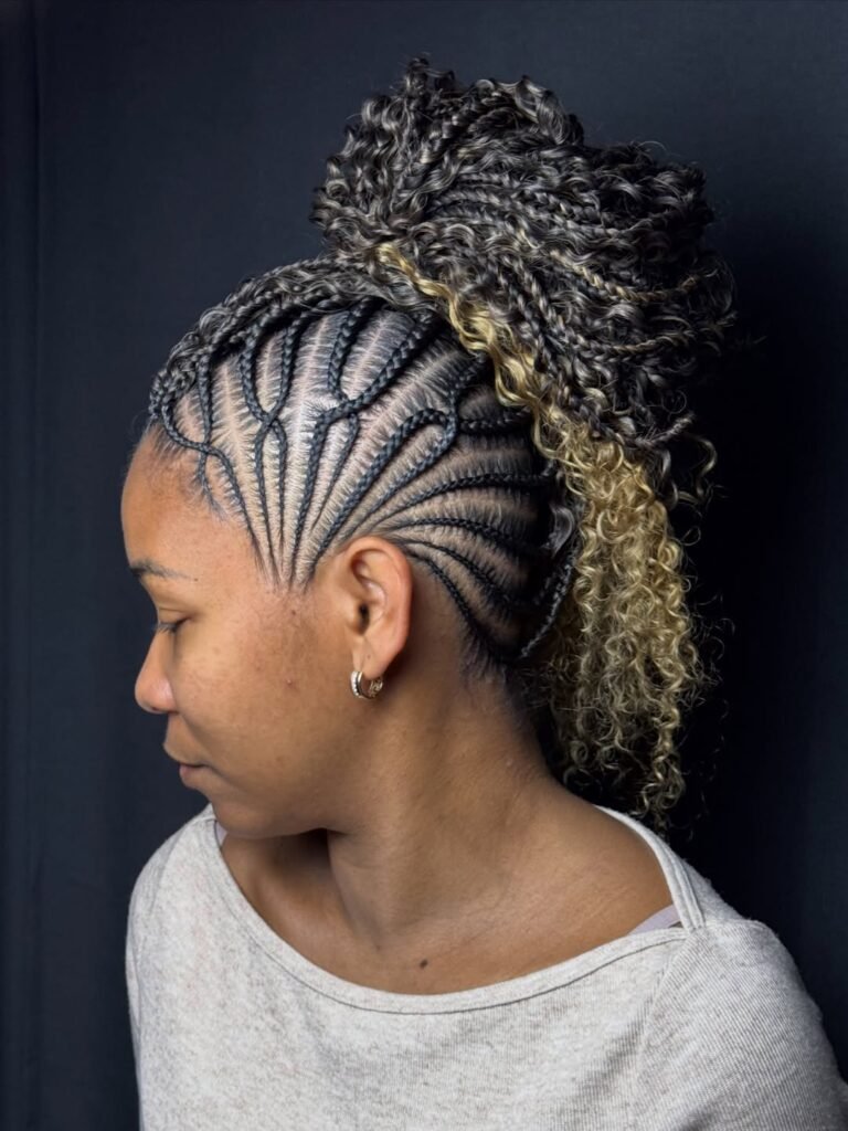 Braided Mohawk Style