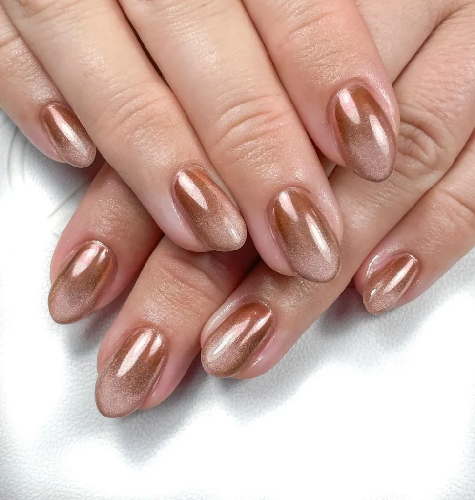 Bronze Metallic Nails