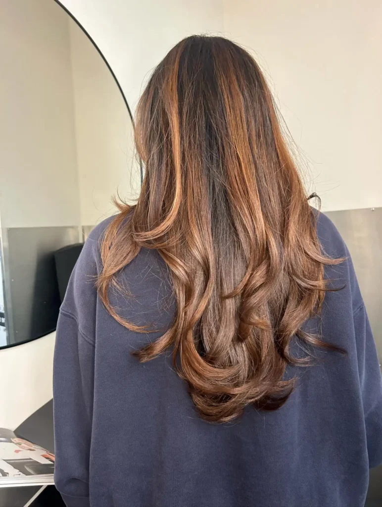Caramel Highlighted Long Layers