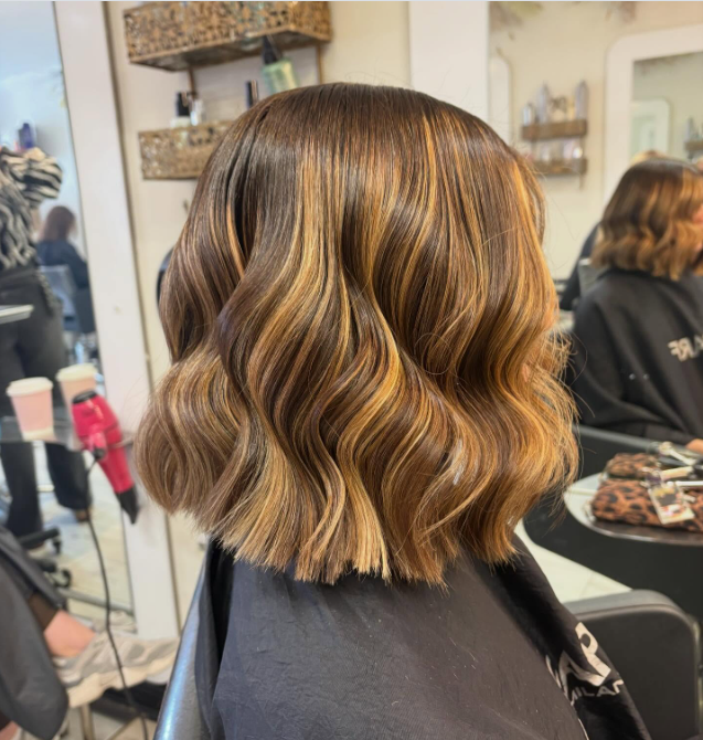 Caramel Ribbon Layered Cut