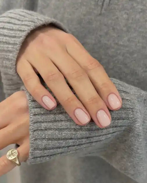 Cashmere Glazed Short Nails