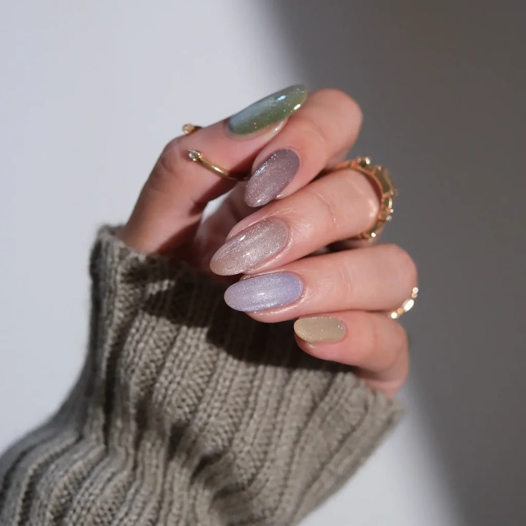 Cashmere Neutral Mix Nails
