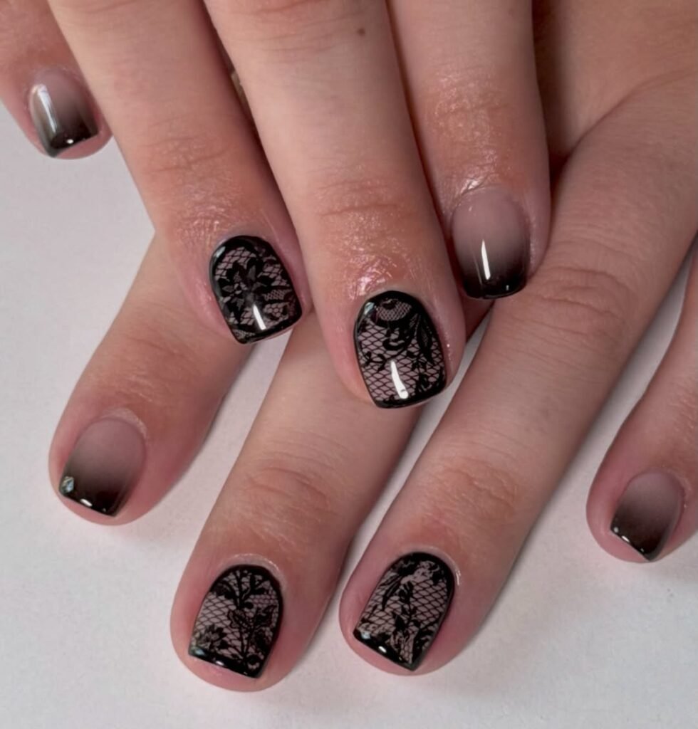 Charcoal Smoke Nails