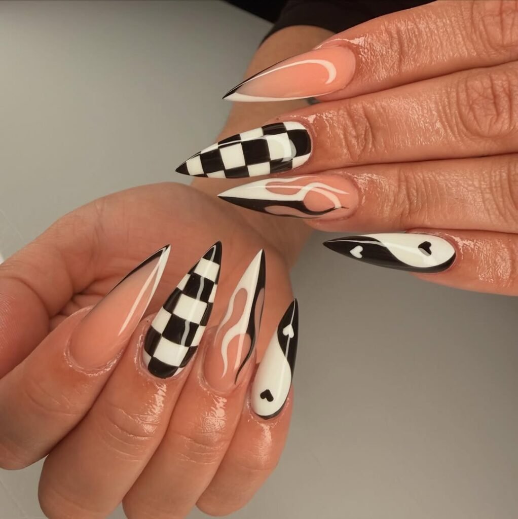 Checkerboard Nails