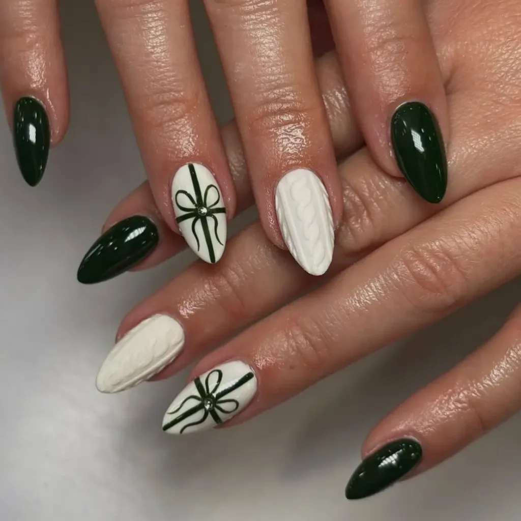 Cozy Sweater Texture Nails