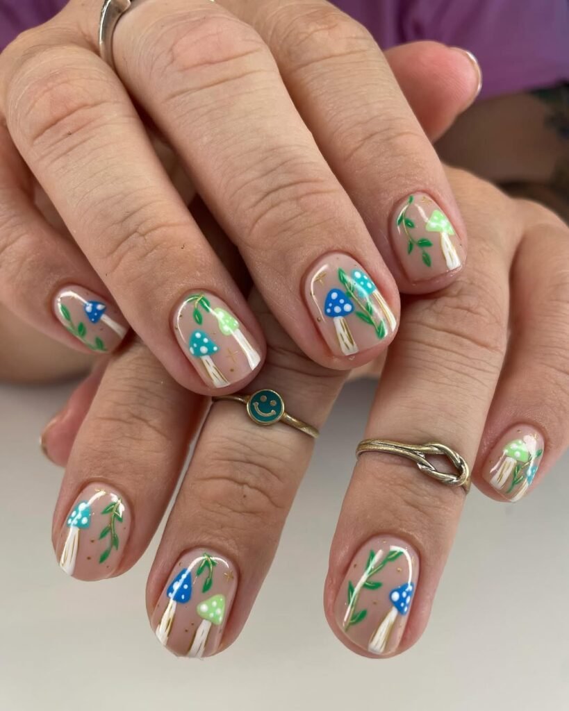 Creamy Mushroom-Tone Nails