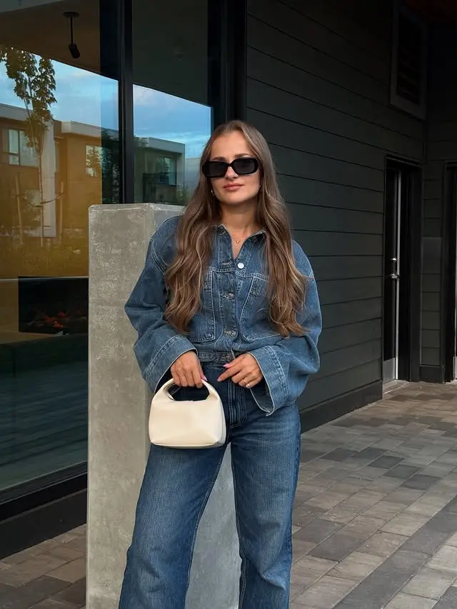 Denim Jacket with Denim Jeans
