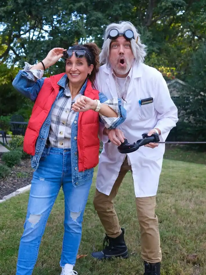 Doc Brown and Marty McFly Halloween Costume