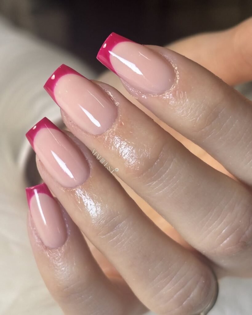 Dusty Berry French Tips