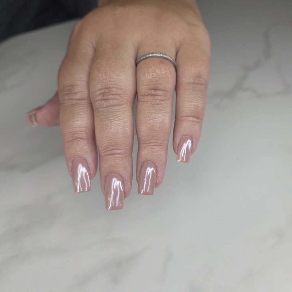 Dusty Rose Chrome Squares