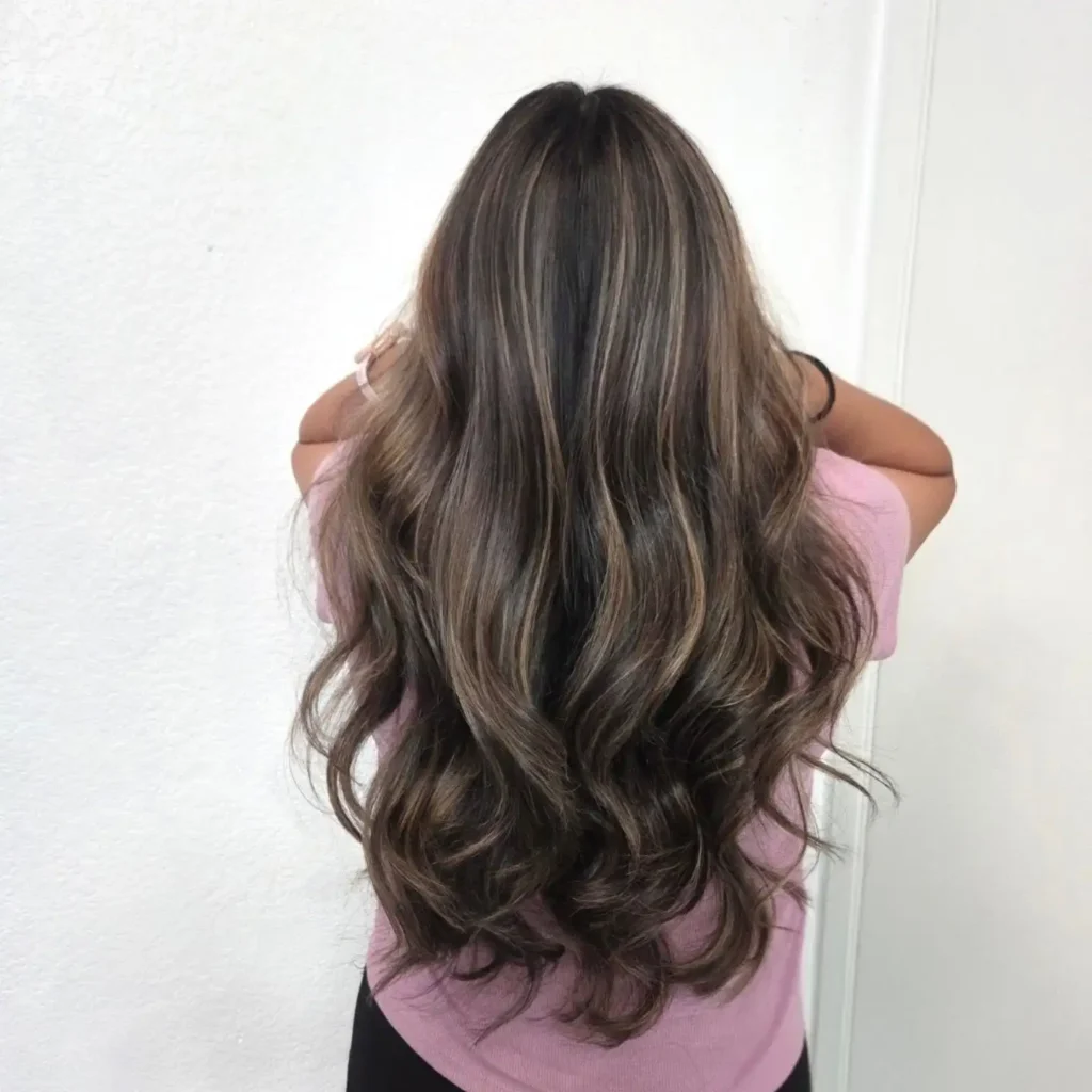 Espresso Hair With Caramel Ribbons