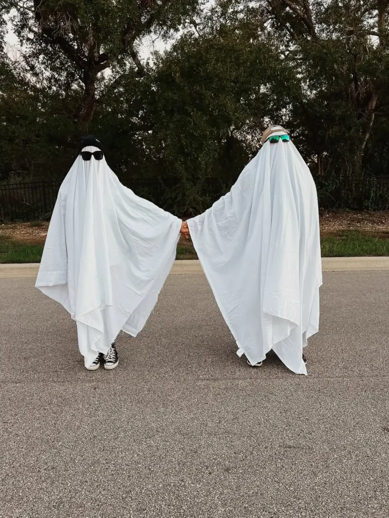 Funny Ghost Couple Halloween Costume