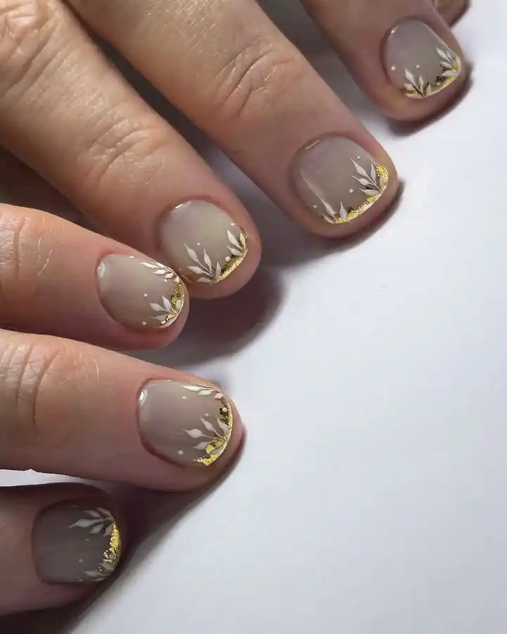 Golden Foil Leaf Frames