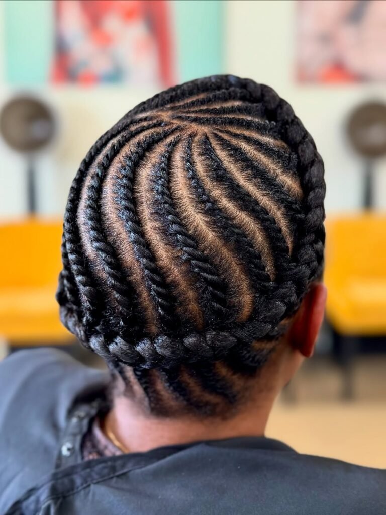 Halo Braid with Puff
