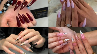 Long Fall Nail Designs