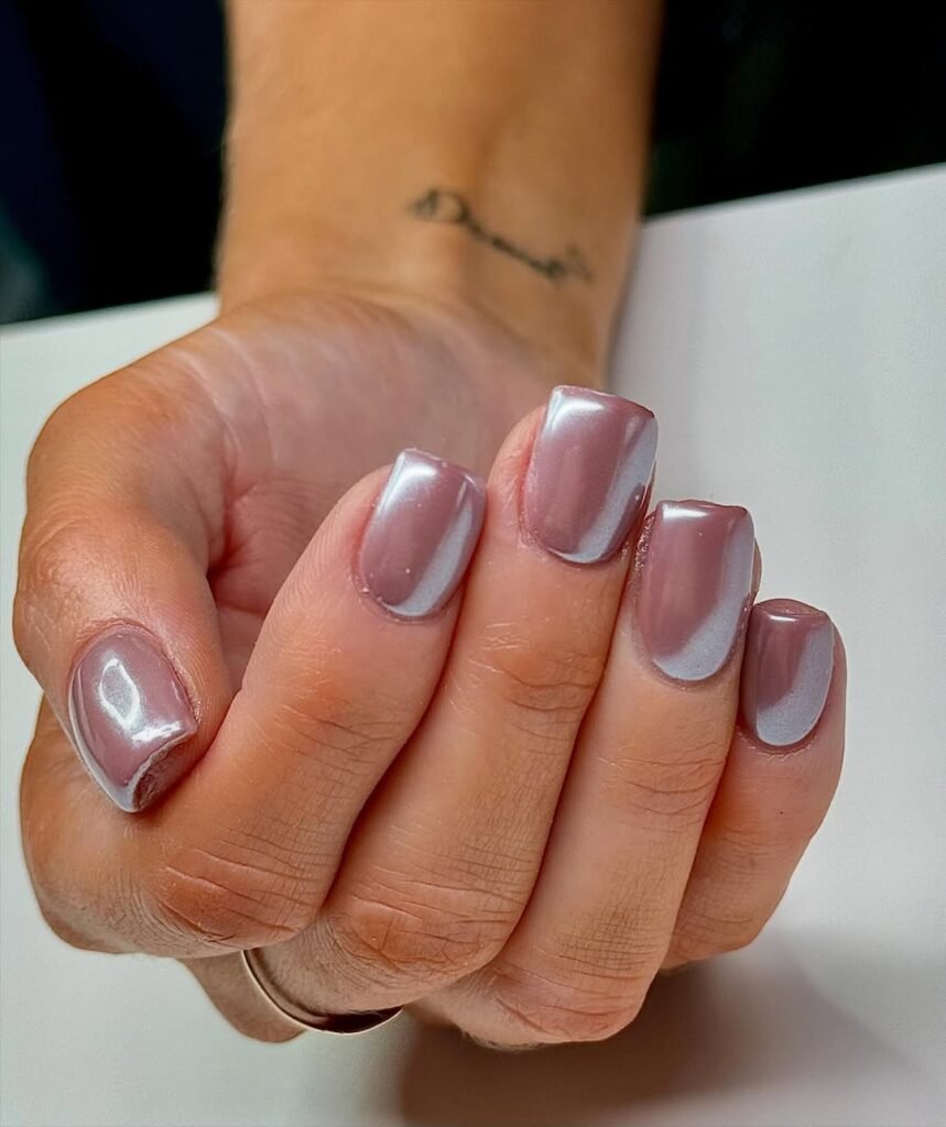 Mauve Gel Nails
