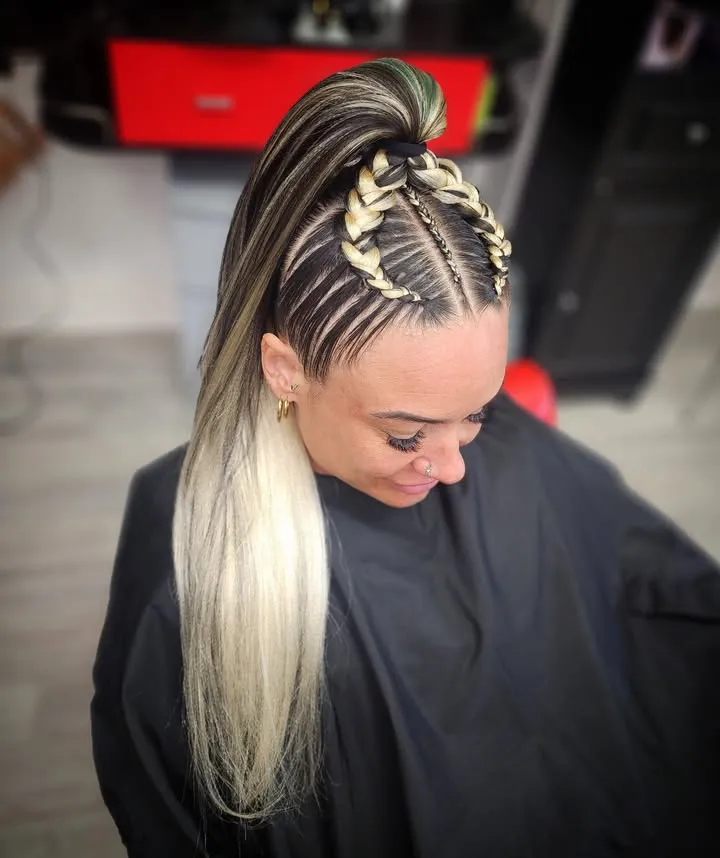 Messy Braided Ponytail