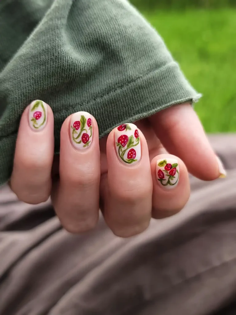 Micro Berry Branch Nails