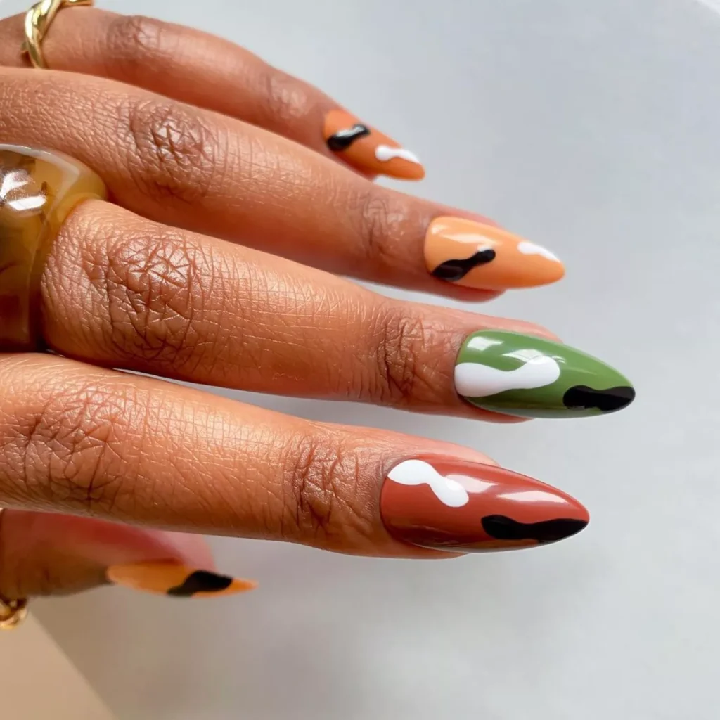 Minimalist Camo Nails