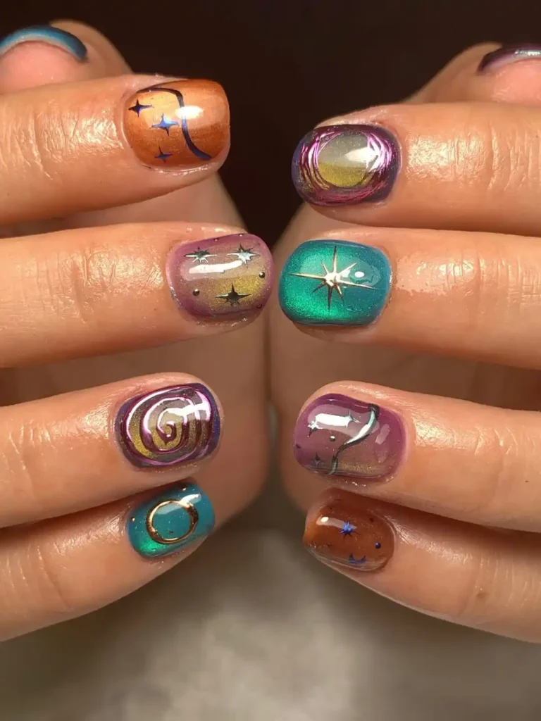 Mixed Finish Cozy Manicure