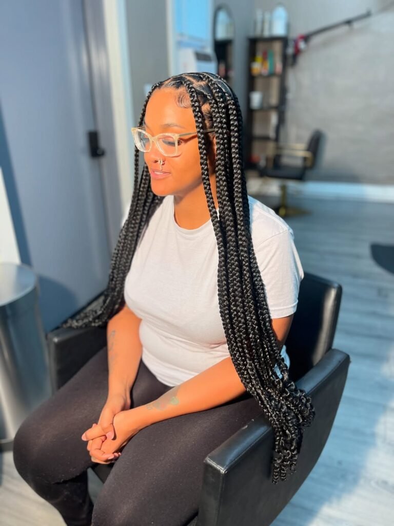 Mixed-Size Box Braids