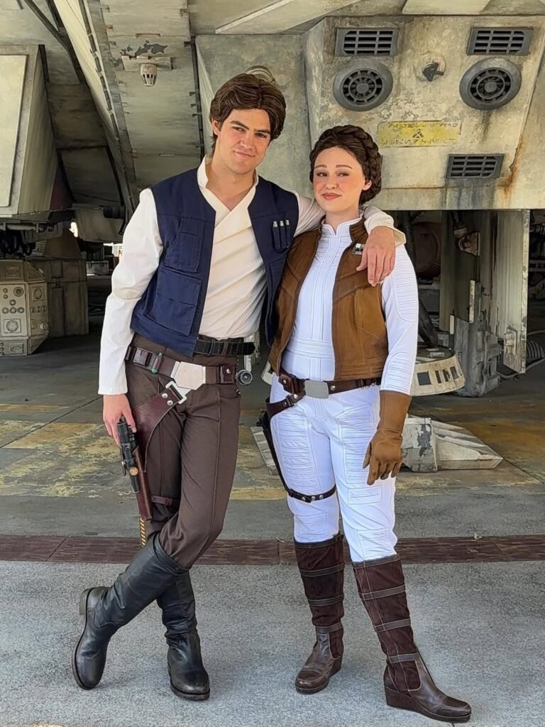 Princess Leia and Han Solo