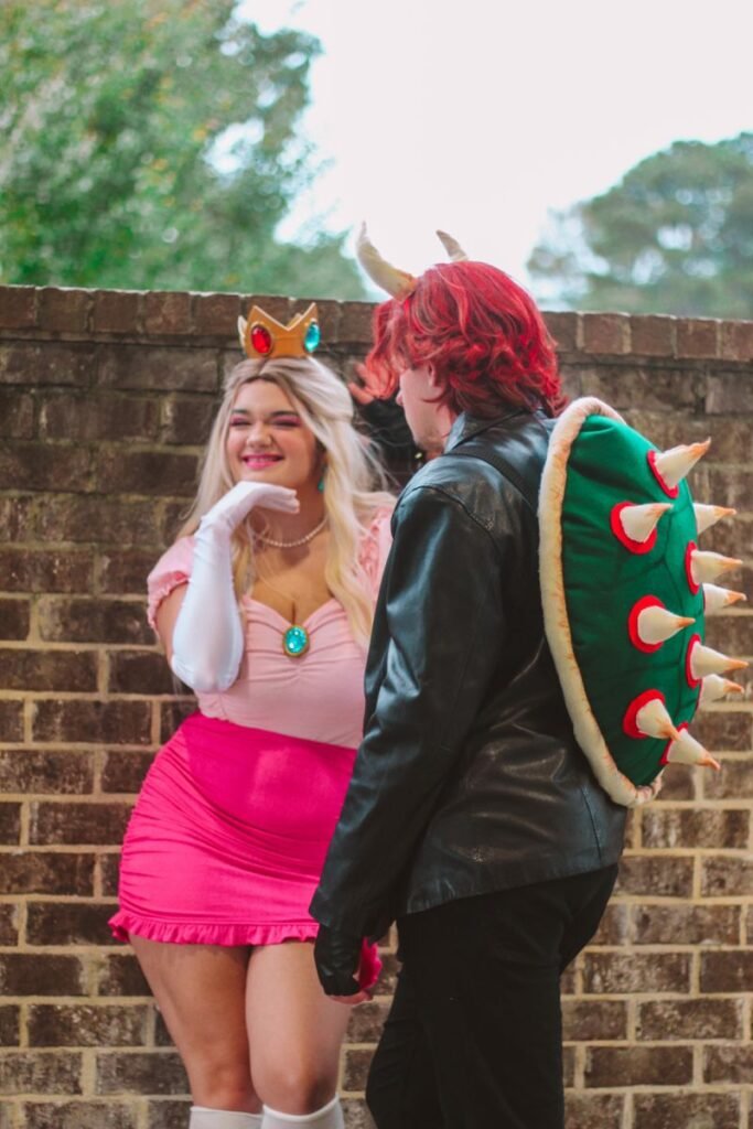 Princess Peach and Bowser