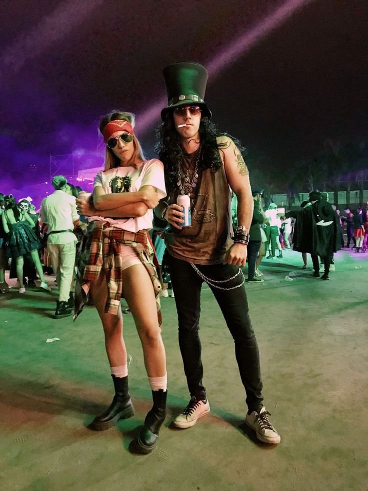 Rock Star and Groupie Halloween Costume