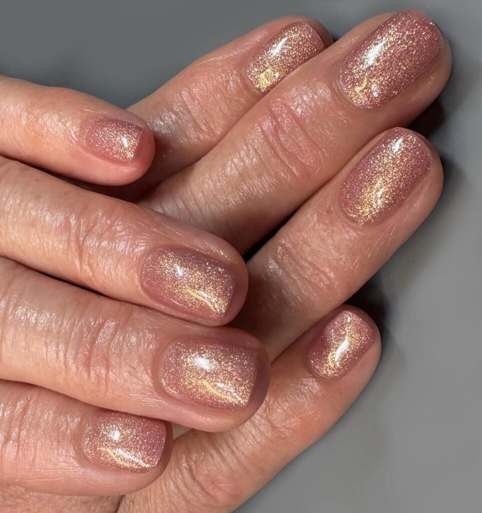 Rose Gold Foil Flecks