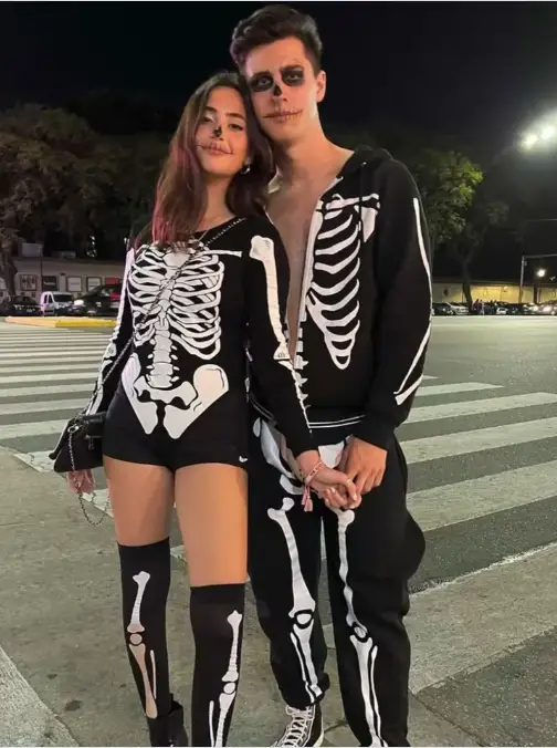 Skeleton Couple Halloween Costume