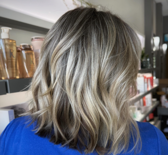 Soft Honey Layered Bob