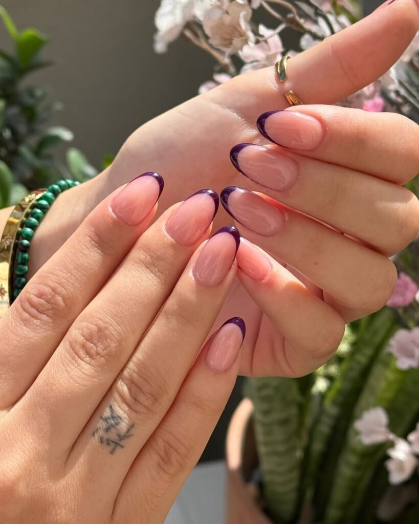 Spiced Plum French Tips