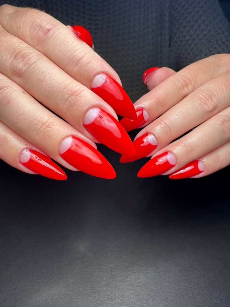 Terracotta Half-Moon Nails
