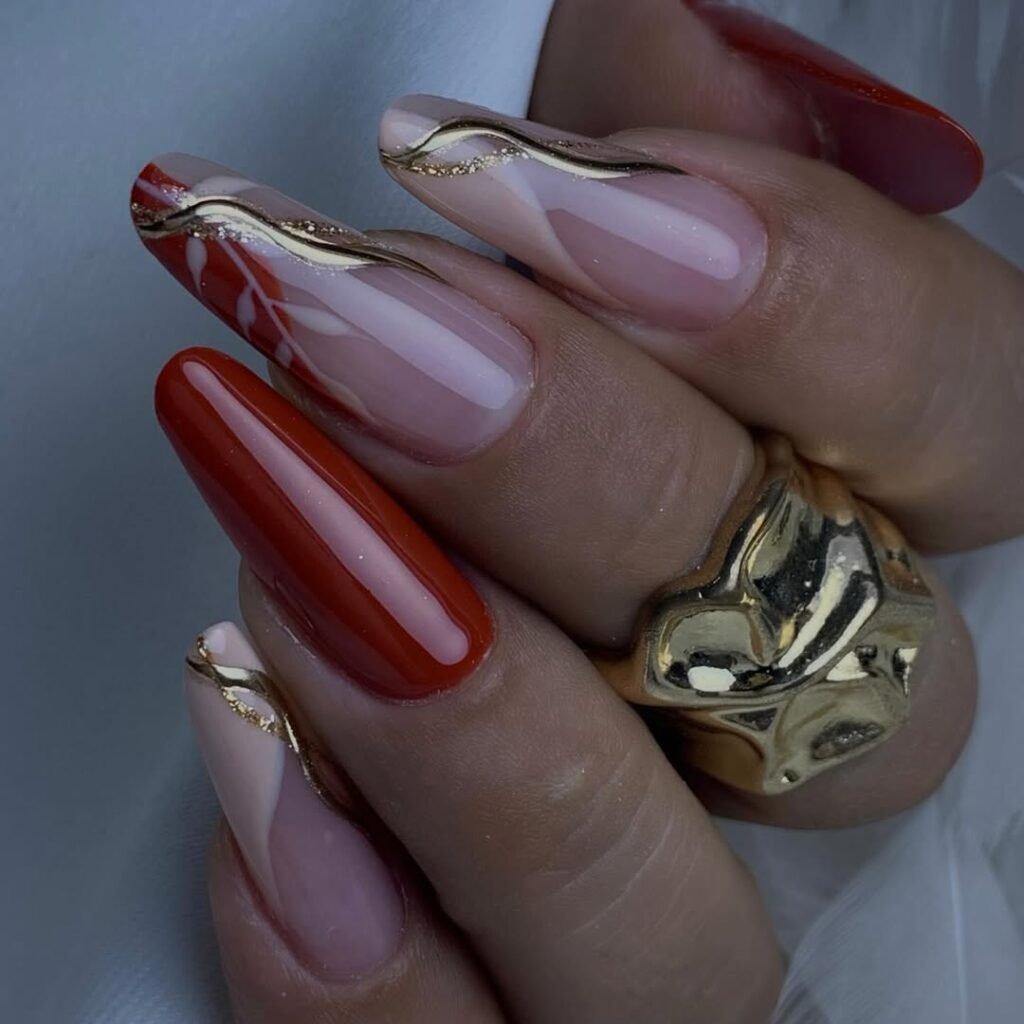 Terracotta Scallop Nails