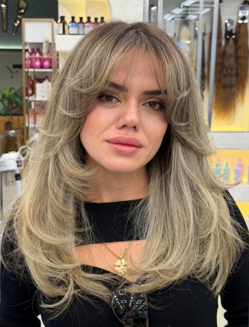 Toasted Ends Bottleneck Bangs