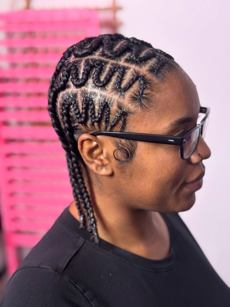 Zigzag Cornrow Braids