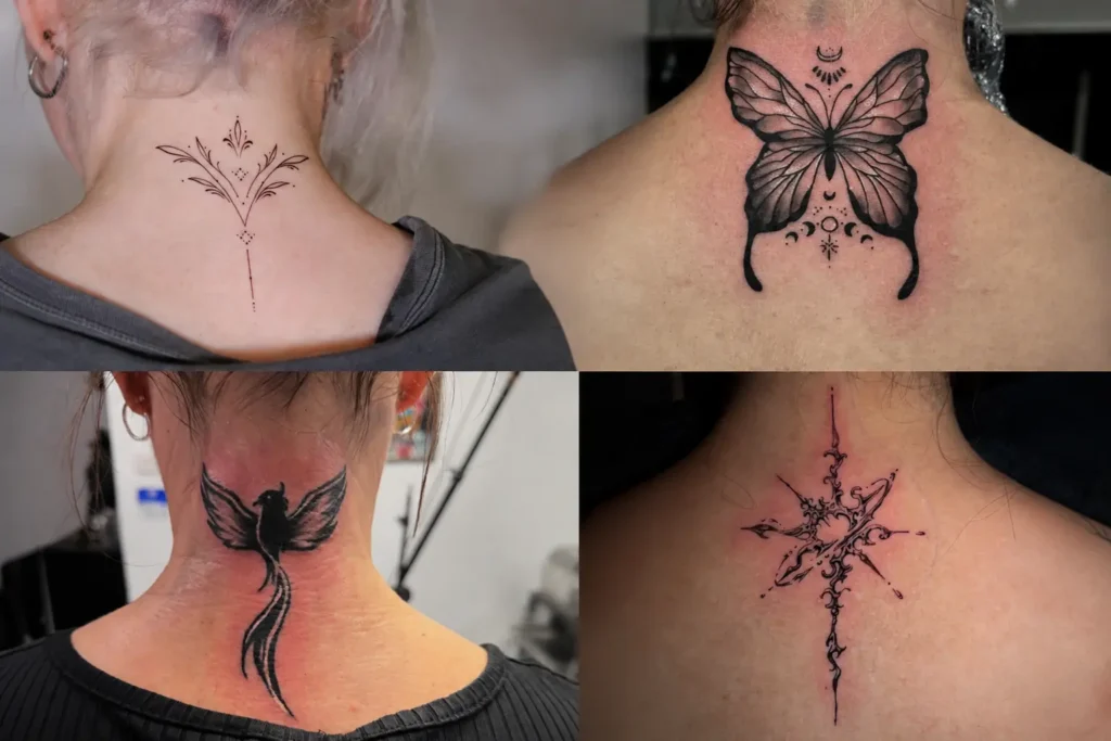 back of neck tattoo ideas