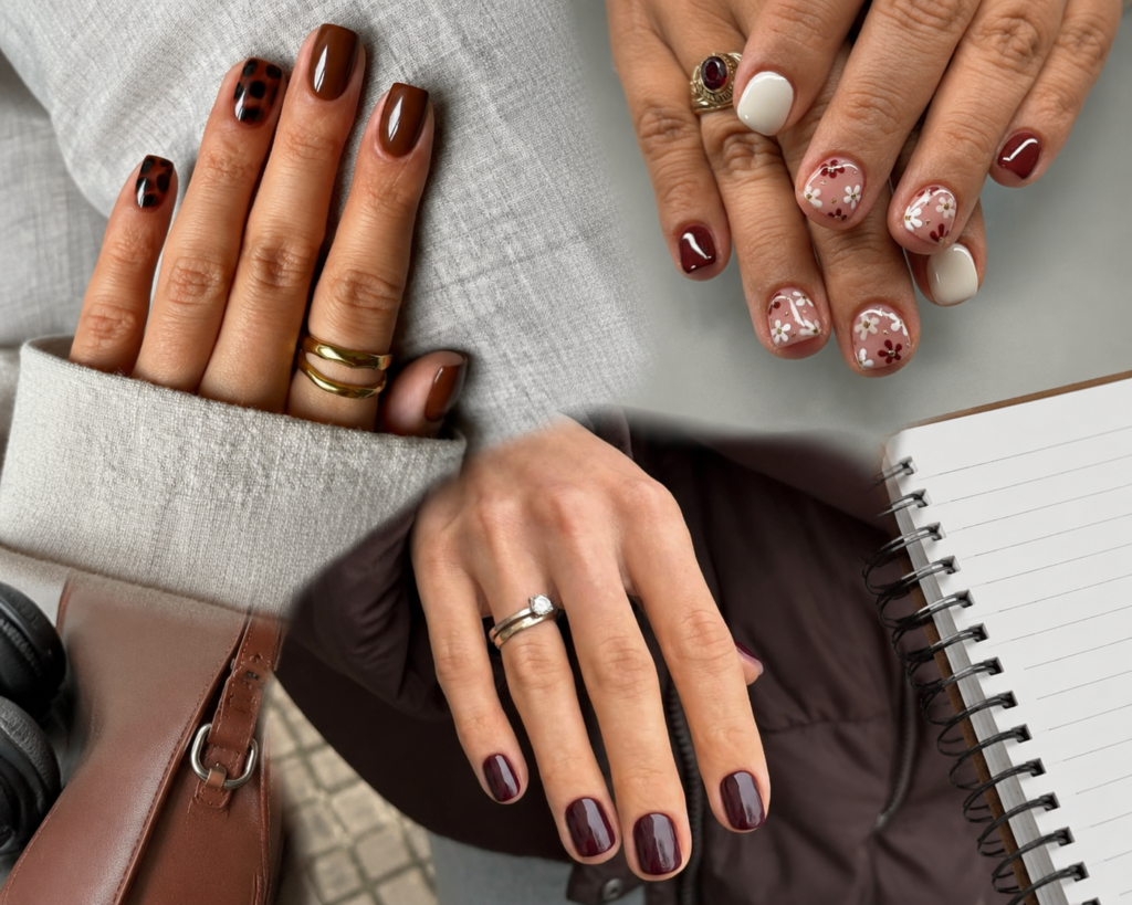 cozy fall nails short
